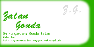zalan gonda business card